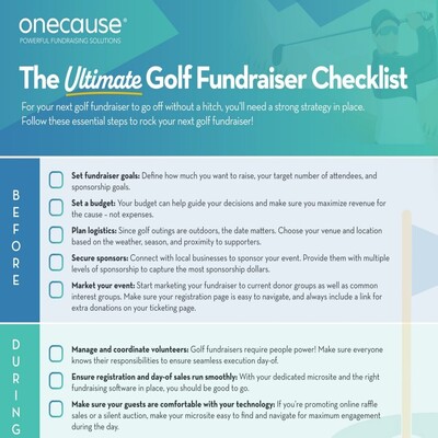 Fundraiser Checklist